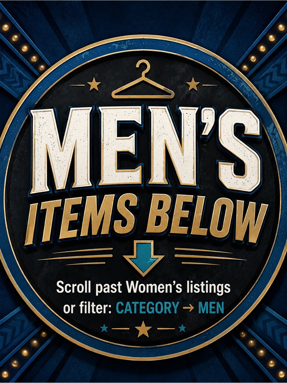 Men’s Items Below — Scroll Down or Filter Men
